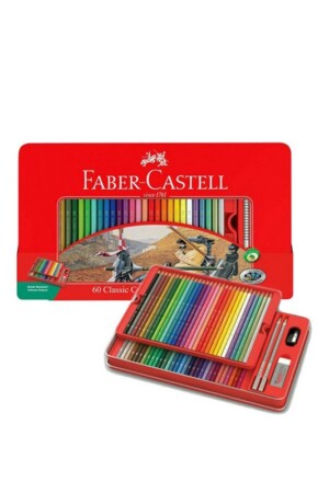 مداد رنگی ۶۰ رنگ جعبه فلزی ۱۱۵۸۹۳