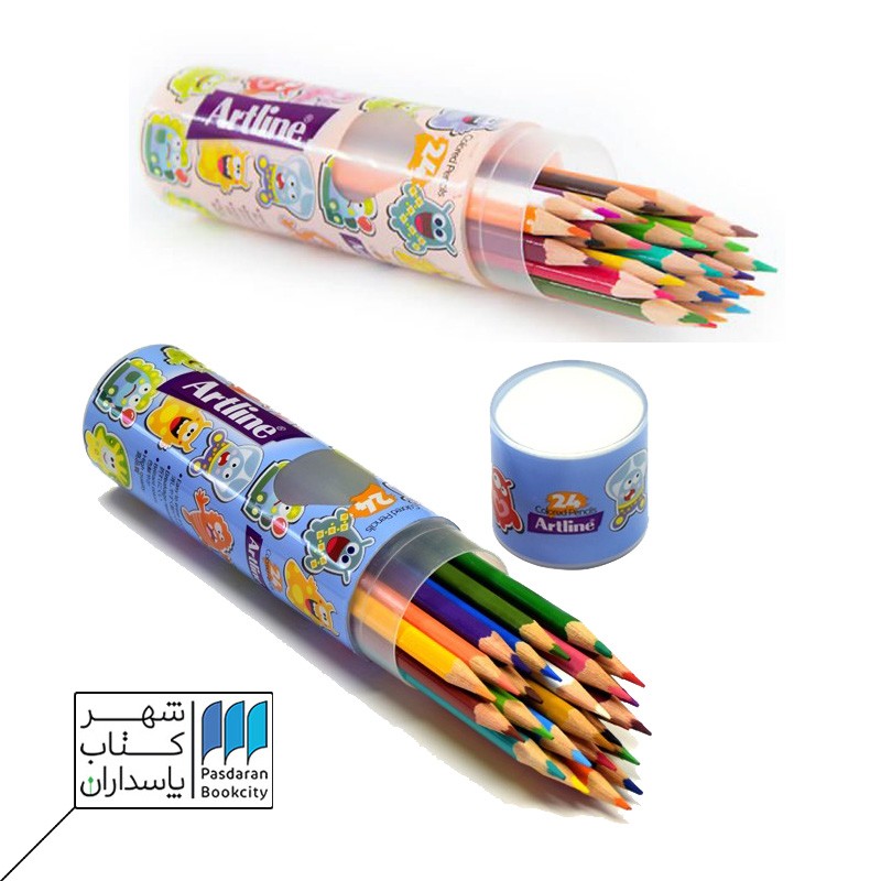 مداد ۲۴ رنگ استوانه ecp۲۴