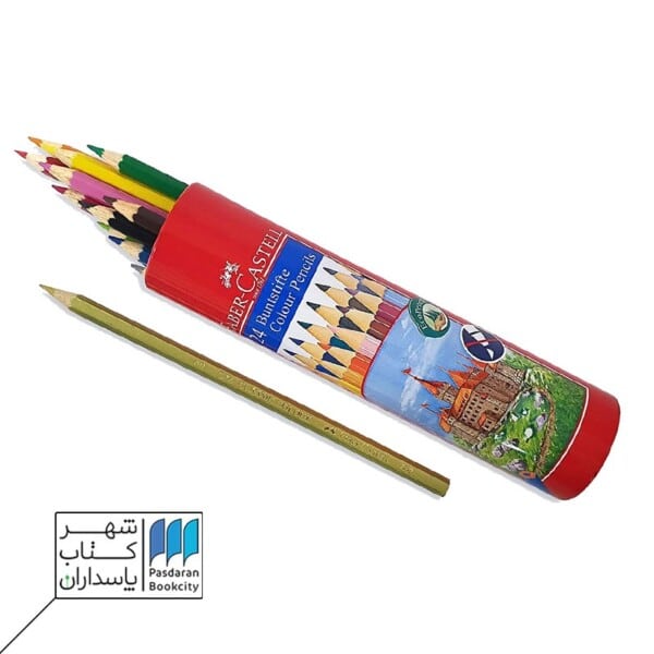 مداد رنگی ۲۴ رنگ استوانه ای فابر کاستل