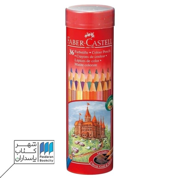 مداد رنگی ۳۶ رنگ استوانه ای ۱۱۵۸۲۸ فابر کاستل