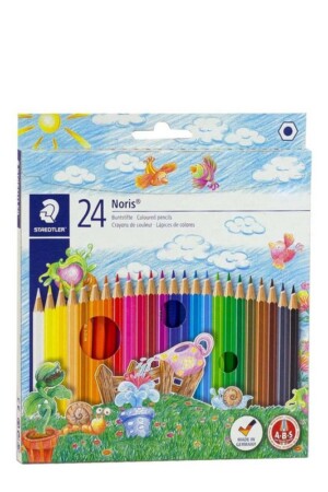 مداد رنگی ۲۴ رنگ مقوایی نوریس استدلر ۱۴۴NC۲۴