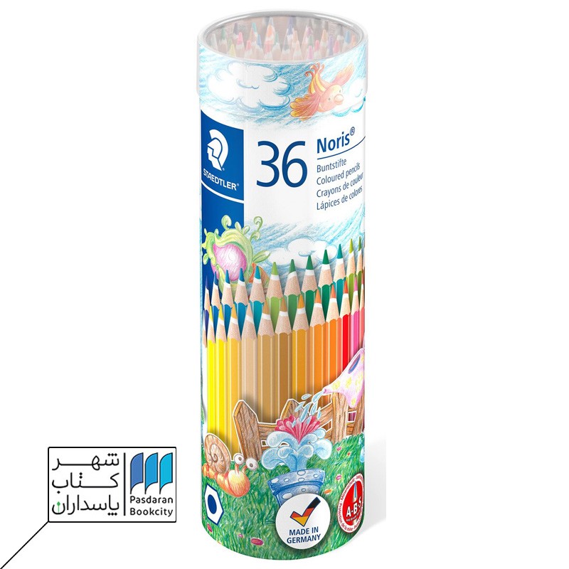 مداد رنگی استوانه ای ۳۶ رنگ  استدلر