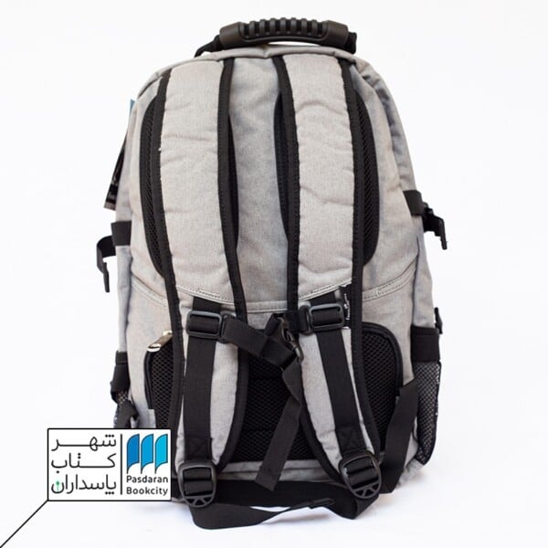 کوله پشتی دسته چرمی طوسی مشکی فابر کاستل ۰۹۱۲۶۲