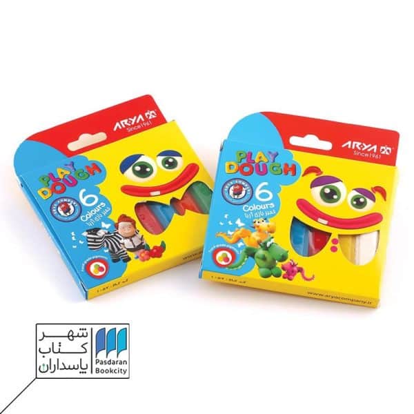 خمیر بازی ۶ رنگ جعبه مقوایی