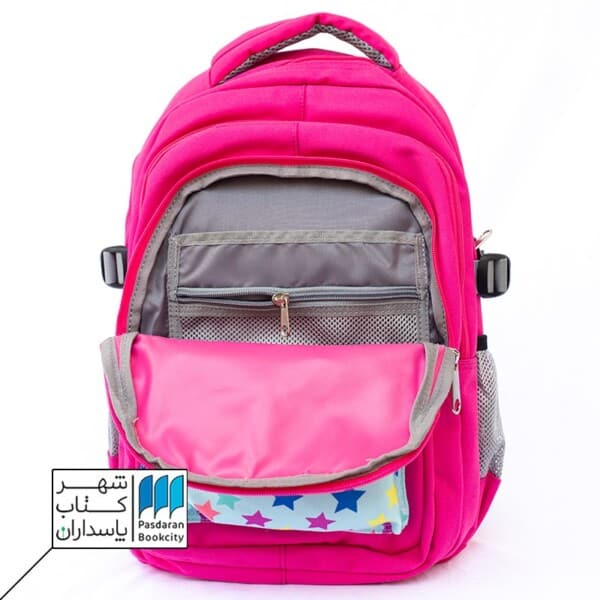 کوله پشتی چهار زیپ صورتی طرح فابر کاستل ستاره  ۷۰۵۰۷۷