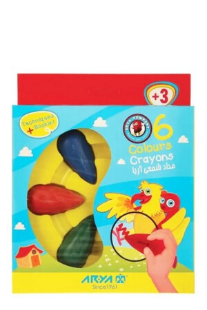 مداد شمعی دوکی ۶ رنگ ۲۰۵۴