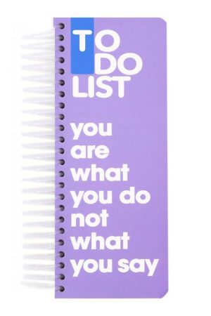 دفترچه یادداشت فنر بزرگ to do list purple