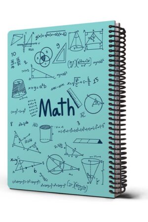 دفتر فرمول ریاضی فیروزه ای ۱۰۰ برگ  ۲۴*۱۷