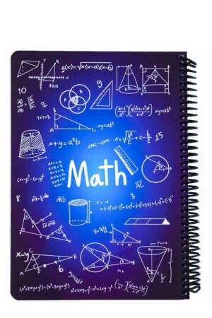 دفتر فرمول ریاضی آبی جدید ۱۰۰ برگ  ۲۴*۱۷