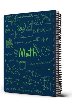 دفتر فرمول ریاضی سرمه ای ۱۰۰ برگ  ۲۴×۱۷ دات نوت