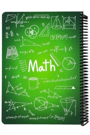 دفتر فرمول ریاضی سبز جدید ۱۰۰ برگ  ۲۴*۱۷