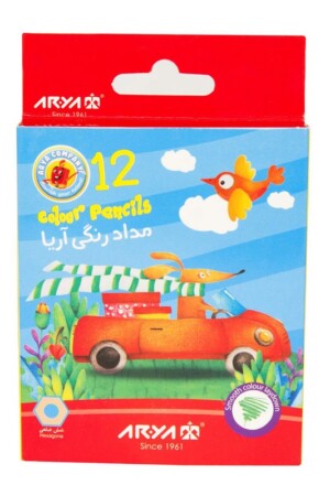 مداد رنگی ۱۲ رنگ کوتاه ۳۰۷۲