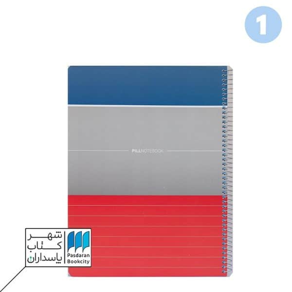 دفتر ۱۰۰ برگ رحلی سیمی با پرفراژ مونو ۲۹*۲۲ ۱۲۲۹