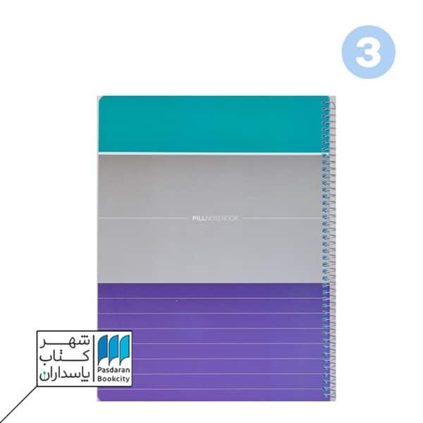 دفتر ۱۰۰ برگ رحلی سیمی با پرفراژ مونو ۲۹*۲۲ ۱۲۲۹