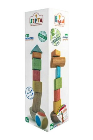 برج تعادل چوبی ۸ قطعه