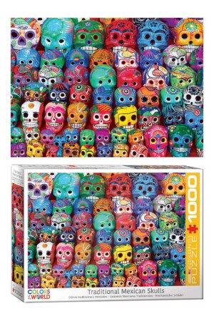 پازل Traditional Mexican Skulls ۶۰۰۰۵۳۱۶ ۱۰۰۰pcs