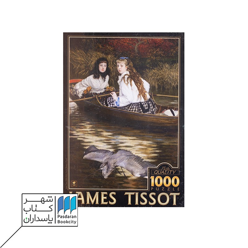 پازل ۱۰۰۰ تکه جیمز تیسو حواصیلی روی رودخانه تیمز TI ۰۱ James Tissot: On the Thames, A Heron