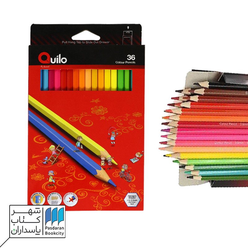 مداد رنگی ۳۶ رنگ quilo