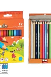 مداد رنگی ۱۲ رنگ جامبو کد ۶۳۴۰۱۲ quilo