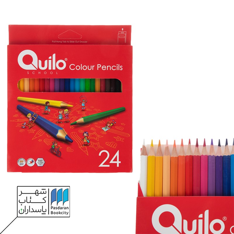 مداد رنگی جعبه مقوایی ۲۴ رنگ کویلو