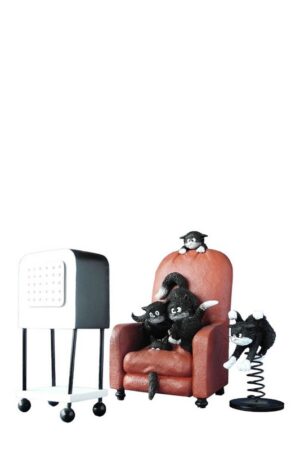 مجسمه Dobout Kitten on chair DUB ۵۹