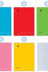 دفتر ۶۰ برگ با جلد ساده طرحدار ۱۶۰۲