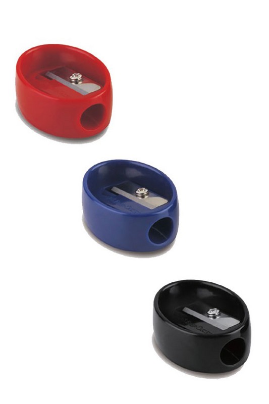 تراش بیضی تک سوراخه پلاستیکی رنگ اداری