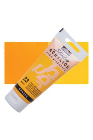 رنگ اکریلیک ۱۰۰میل opaque کد ۰۲۳ medium cadmium yellow hue