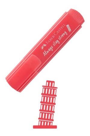هایلایتر ۴۶ قرمز پاستلی طرح کشور ها فابرکاستل faber castell
