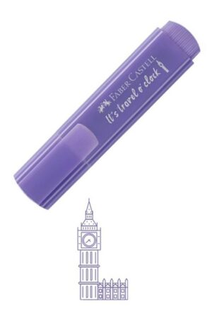 هایلایتر ۴۶ بنفش پاستلی طرح کشور ها فابرکاستل faber castell