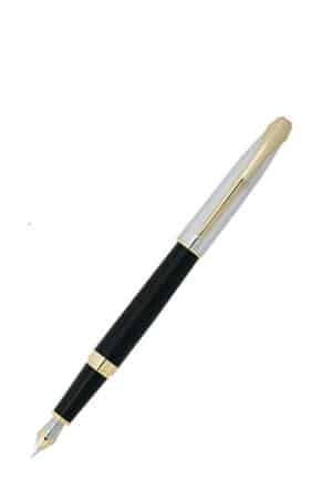 خودنویس رینگ نیمه لاکی گیره زرد europen