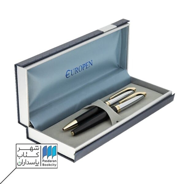 جفتی خودکار و خودنویس رینگ نیمه لاکی گیره زرد یوروپن europen