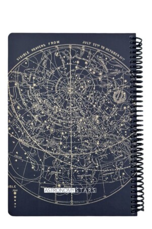 دفتر وزیری۱۰۰ برگ مشکی Scientist Astronomy