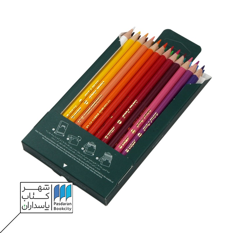 مداد رنگی ۲۴رنگ مقوایی ۳۶۰۲