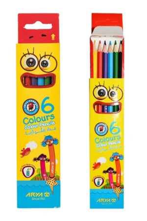 مداد رنگی ۶ رنگ مقوایی ۳۰۱۱