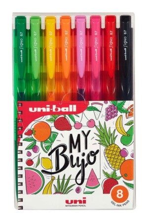 روان نویس فشاری بسته ۸ رنگ signo UMN ۱۵۵N یونی بال uniball