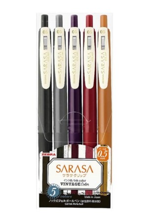 روان نویس ژلی ساراسا کلیپ وینتیج (۰.۵) بسته ۵ عدد