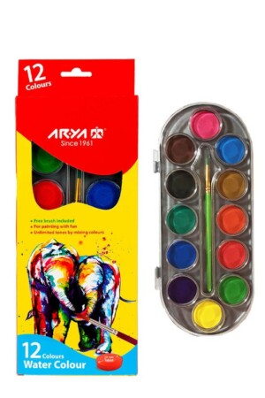 آبرنگ ۱۲ رنگ حرفه ای بزرگ ۵۰۰۵