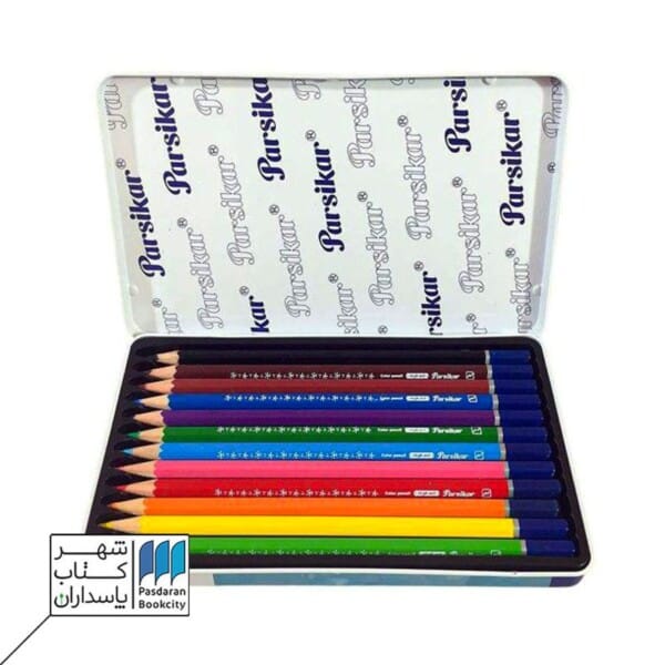 مداد رنگی ۱۲ رنگ فلزی تخت JM۸۹۰/۱۲