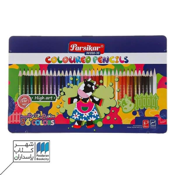 مداد رنگی ۳۶ رنگ فلزی تخت JM۸۹۰/۳۶