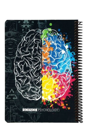 دفتر وزیری ۱۰۰ برگ مشکی Scientist Psychology دات نوت dotnote