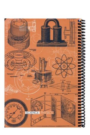 دفتر رحلی ۱۰۰ برگ  نارنجی Scientist Physics دات نوت dotnote