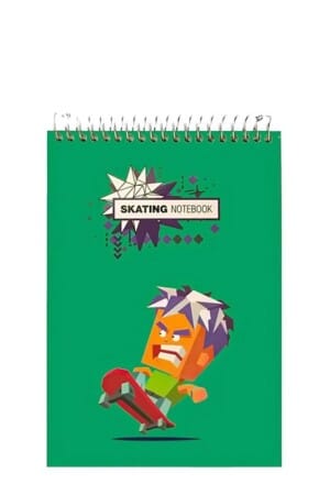 دفتر یادداشت جلد سخت ۸۰ برگ فنر گرد pn ۶۱۱۸