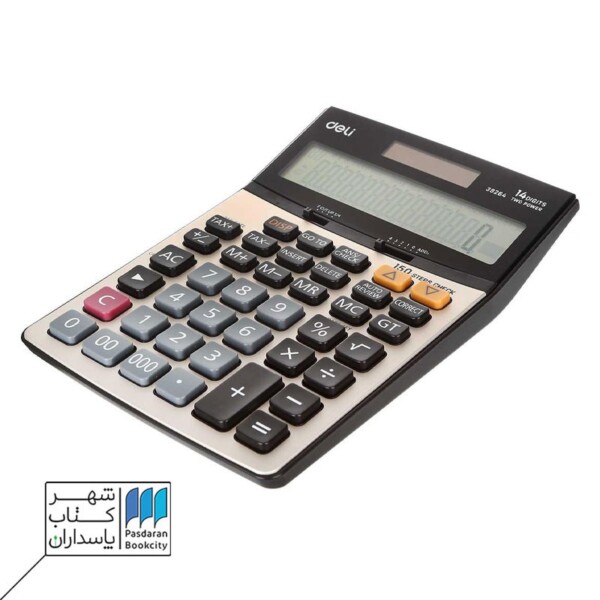 ماشین حساب ۱۴ رقم ۳ صفر چک کن دار deli e۳۹۲۶۴