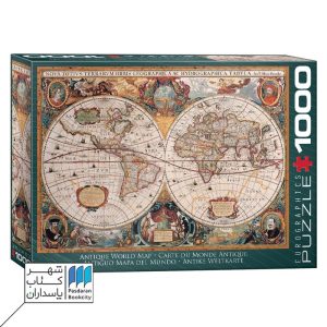 پازل Antique World Map ۶۰۰۰ ۱۹۹۷ ۱۰۰۰pcs