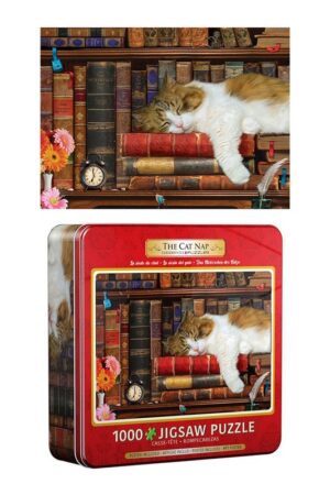 پازل cat nap tin ۸۰۵۱ ۵۵۴۵ ۱۰۰۰pcs