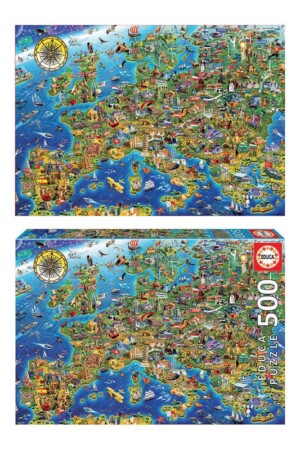 پازل europe map ۱۷۹۶۲ ۵۰۰pcs