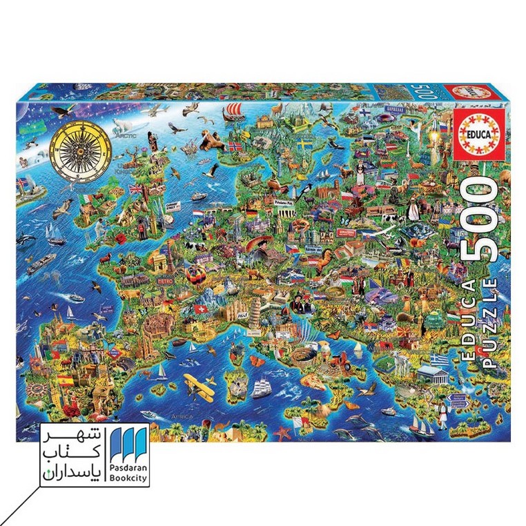 پازل europe map ۱۷۹۶۲ ۵۰۰pcs