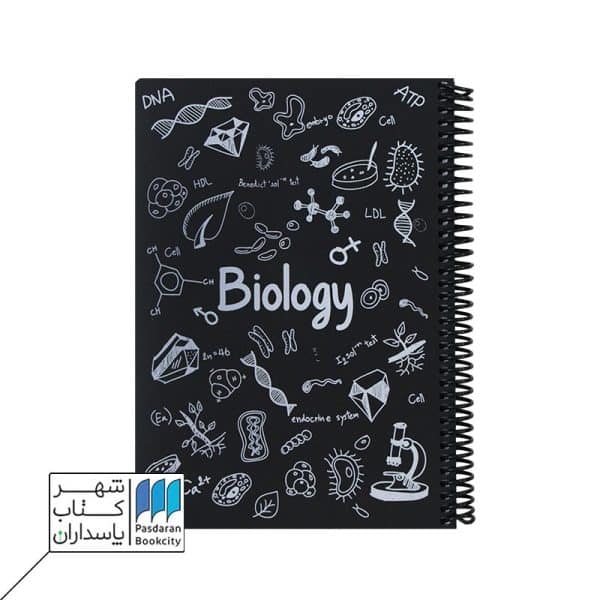دفتر فرمول زیست مشکی ۱۰۰ برگ ۲۴*۱۷ جلد P.P
