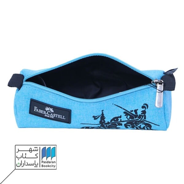 جامدادی تک زیپ پارچه ای طرح شوالیه ۳۱۹۱۴۹۳۰ فیروزه ای فابر کاستل